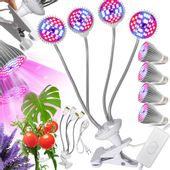 LAMPA LED DO WZROSTU UPRAWY ROŚLIN 120W 3000lm 4 GŁOWICE