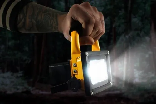 HALOGEN REFLEKTOR 10W BEZPRZEWODOWY AKUMULATOROWY BATERIA NAŚWIETLACZ IP65 na Arena.pl