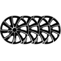 4x Kołpaki 17 cali NRM QUAD BICOLOR CZARNO SREBRNE TUNING
