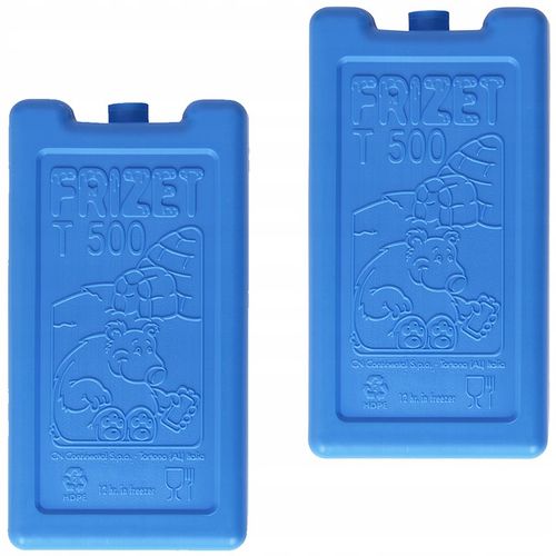 Wkłady chłodzące do lodówki turystycznej torby termicznej FRIZET 2x 500 ml na Arena.pl