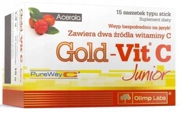 Olimp Gold-Vit C Junior Acerola 15 saszetek zdjęcie 1