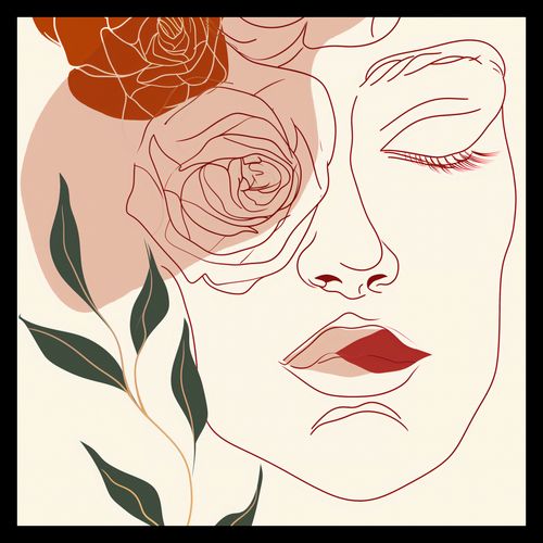 Plakat 30x30cm Beż i Twarz na Arena.pl