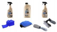 Zestaw akcesoriów do pielęgnacji i mycia samochodu oraz chemia K2
