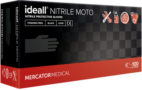 Rękawice nitrylowe ideall NITRILE MOTO M 100 szt