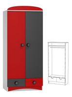 szafa do pokoju dziecka SUPER CAR N9 szafa dziecięca 80x53 w.190