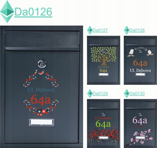SKRZYNKA NA LISTY POCZTOWA stal z nadrukiem UV adres numer domu miejscowość na Arena.pl