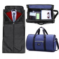 TORBA PODRÓŻNA POKROWIEC NA GARNITUR SKŁADANA NA BAGAŻ WAKACJE DO SAMOLOTU