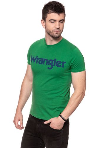 WRANGLER SS LOGO TEE AMAZON GREEN W7A86D3UX M na Arena.pl