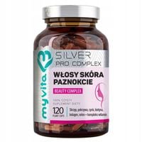 Silver Włosy skóra paznokcie 120kaps. biotyna
