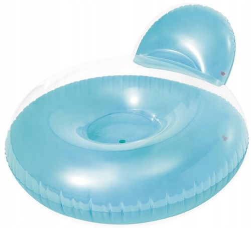 INTEX MATERAC FOTEL LEŻAK DMUCHANY Z OPARCIEM NA BASEN WODY PLAŻOWY BLUE na Arena.pl