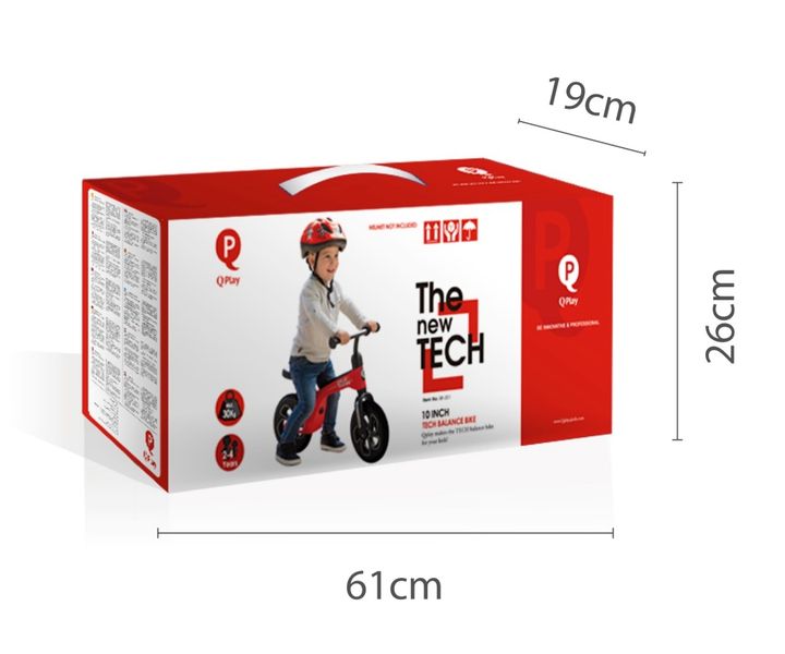 MILLY MALLY 4092 Qplay rowerek biegowy Tech red zdjęcie 9