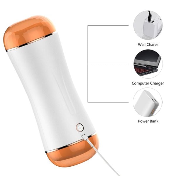 Masturbator-Boss Series-Vibrating Masturbation Cup USB 10 function + Interactive Function / Double Ends zdjęcie 6