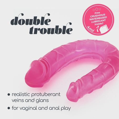 Double Trouble Double Dildo Crushious Pink na Arena.pl
