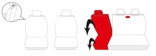 VW Caddy III Pokrowce dopasowane na fotele na Arena.pl