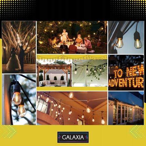 GIRLANDA ŚWIETLNA OGRODOWA 10m Żarówki 10 LED Zewnętrzna Lampki na Arena.pl