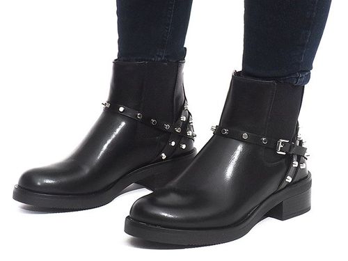 SOLIDNE OCIEPLANE SZTYBLETY E4917 CZARNY 37 na Arena.pl