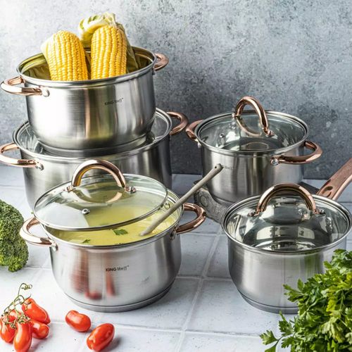 ZESTAW GARNKÓW 10 ELEMENTÓW KINGHOFF KH-1764 na Arena.pl
