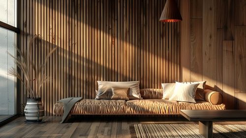 LAMELE NA PŁYCIE 51,5x275 CM ŚCIENNE PANELE AKUSTYCZNE DĄB NATURALNY WOTAN na Arena.pl