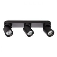 KINIKET SUFITOWY 3XLED GU10 CZARNY MAT OBRACANY 35W