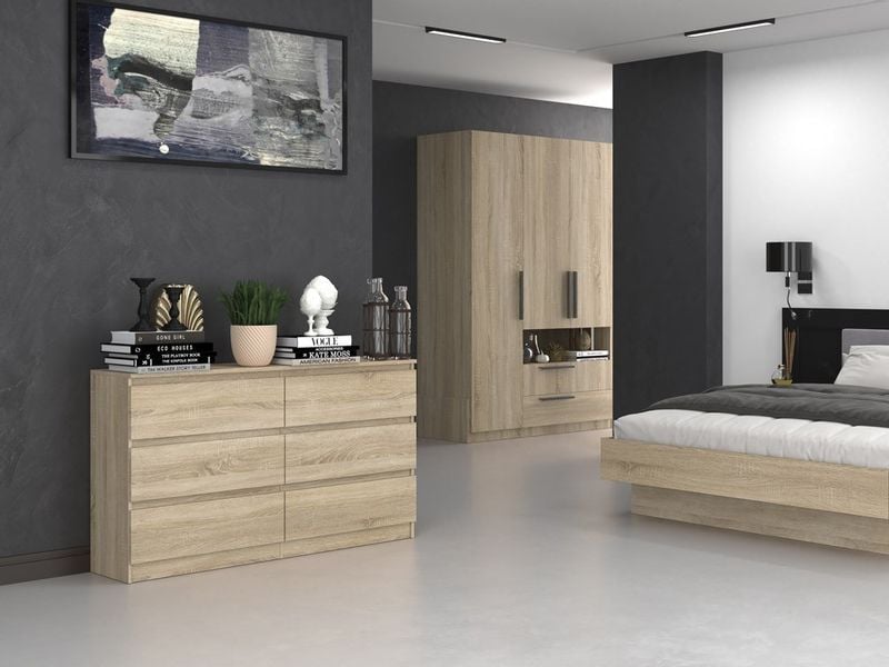 KOMODA MALWA M6 140 - DĄB SONOMA zdjęcie 6