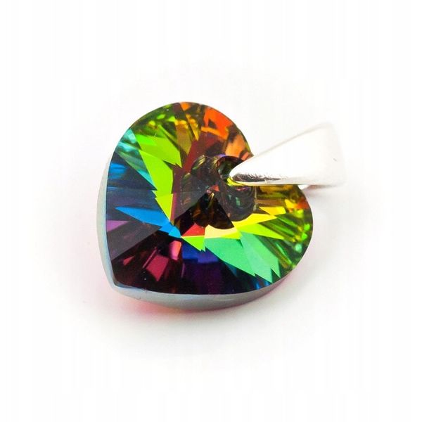 Wisiorek srebrny 925 z kr. Swarovski Serce 10 VM zdjęcie 1