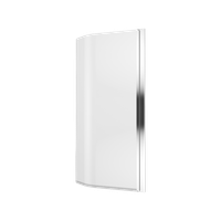 Be Spot parawan nawannowy gięty 75x140cm 1-częściowy prawy, chrom