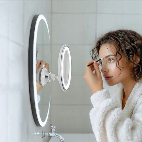 Lusterko kosmetyczne STRADO do makijażu powiększające x10 podświetlane na Arena.pl