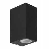 Lampa ogrodowa elewacyjna prostokątna zewnętrzna czarna góra dół Candellux