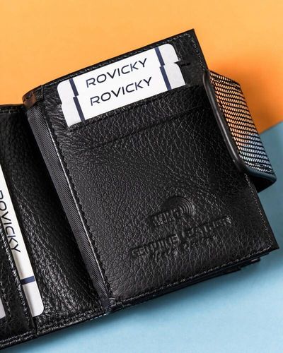 stylowy, skórzany portfel damski na zatrzask i bigiel - lorenti na Arena.pl