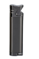 Zapalniczka Prezentowa Gazowa Regulowana Wielokrotnie Napełniana Grafitowa