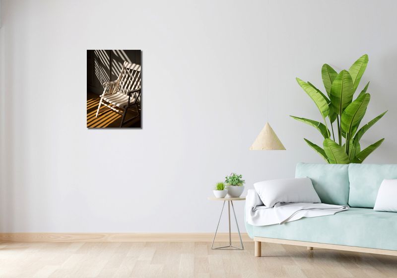 Obraz 40x60cm Krzesło w Cieniu zdjęcie 2