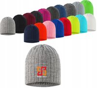 Czapka zimowa z akrylu TWÓJ HAFT LOGO NAPIS GRAFIKA firmowa reklamowa 20szt