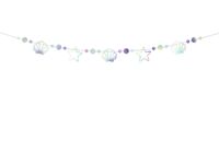 Girlanda muszle rozgwiazdy opalizujący syrenka podwodny świat morskie urodziny