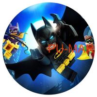 Opłatek na tort Lego Klocki Bohater Batman Superman Liga Avengers