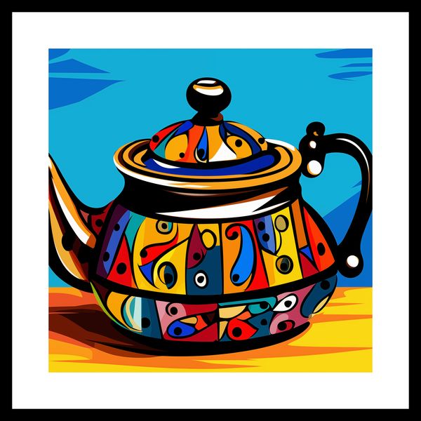 Plakat 40x40cm Może Herbatki? zdjęcie 3