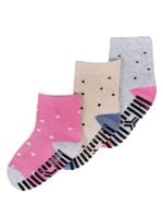 Skarpety dziewczęce skarpetki dziecięce z ABS kropki 3PAK 20-22 YOCLUB