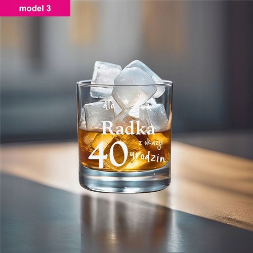 Prezent na 30 40 50 Urodziny Szklanki do Whisky z Personalizowanym Grawerem na Arena.pl