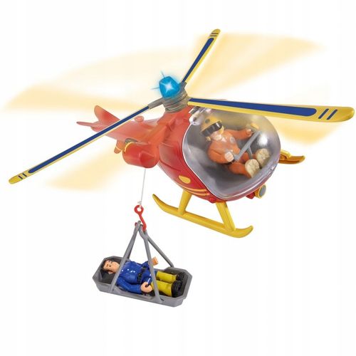 SIMBA HELIKOPTER RATUNKOWY STRAŻAK SAM + FIGURKA na Arena.pl