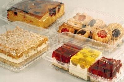 Pojemniki plastikowe na ciasto komunie ślub opakowanie jednorazowe 50szt na Arena.pl