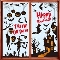 2 x NAKLEJKI NA OKNO HALLOWEEN NA SZYBĘ 9 ARKUSZY DWUSTRONNE DYNIE WZORY DU