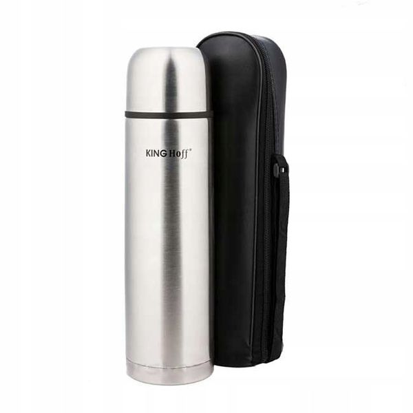 TERMOS STALOWY 750 ml CLICK-CLACK KINGHOFF KH-4053 zdjęcie 1