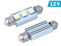 Żarówka VISION Festoon SV8.5 41mm 12V 3x 5050 SMD LED, CANBUS, biała