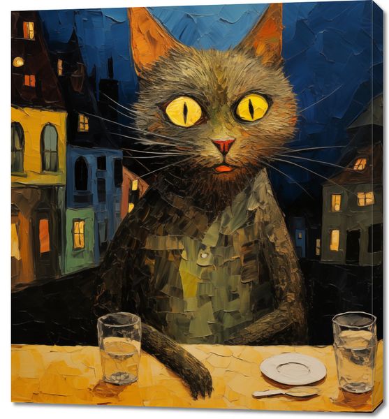 Obraz 90x100cm Nocny Obserwator zdjęcie 1