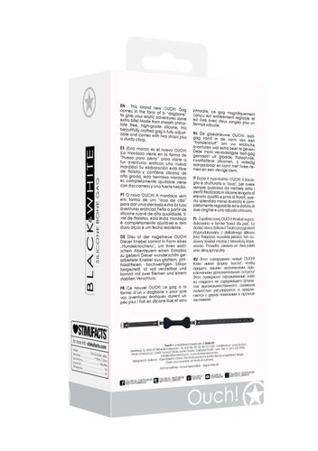 silicone bone gag - with adjustable bonded leather straps na Arena.pl