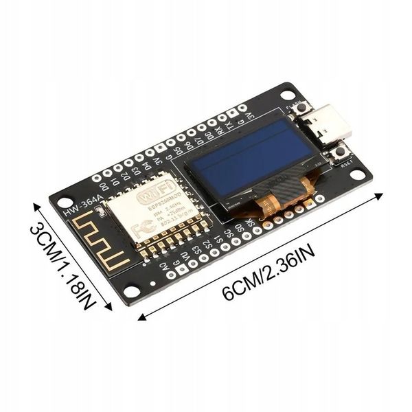 ESP8266 NODEMCU V3 OLED 0.96 128X64 Z USB-C DO ARDUINO IDE / MICROPYTHON zdjęcie 6