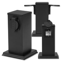 ELEKTRYCZNY SŁUPEK ogrodowy 2x Gniazdo HERMETYCZNE