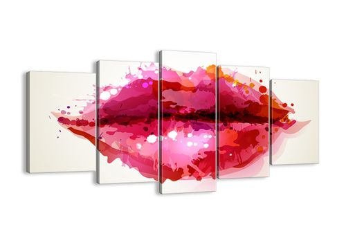 Obraz Na Płótnie - Kobieta Usta  - 160X85 Cm - Ea160X85-2706 na Arena.pl
