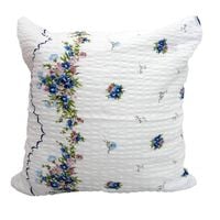 Poszewka z kory 40x40 wzór Niebieskie kwiatuszki