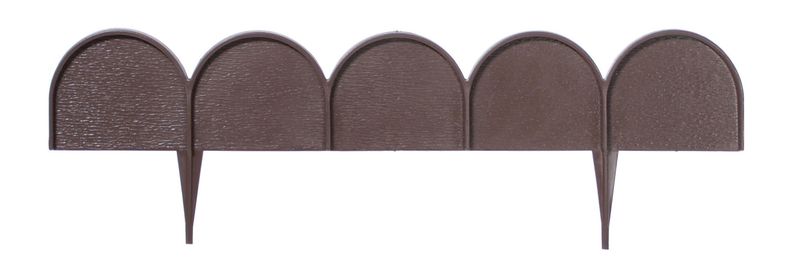 Płotek ogrodowy fale IKRA | Brązowy zdjęcie 1