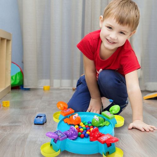 GRA ZRĘCZNOŚCIOWA GŁODNE ŻABKI KARMIENIE GŁODNYCH ŻABEK GRA DLA 2-4 OSÓB na Arena.pl